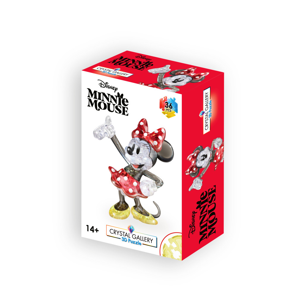 Produktbild för Crystal Gallery Disney Minnie Mouse, 3D Pussel,  36 bitar