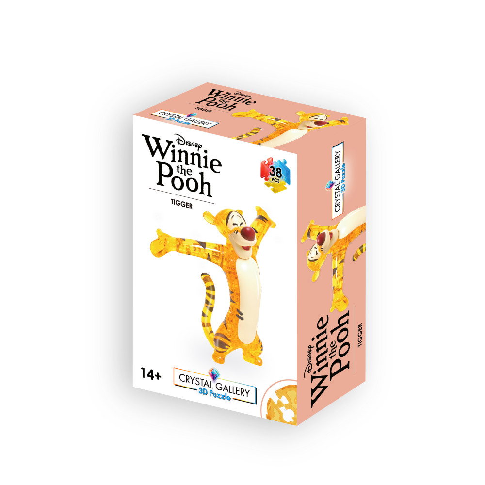 Produktbild för Crystal Gallery Disney Tigger, 3D Pussel, 38 bitar