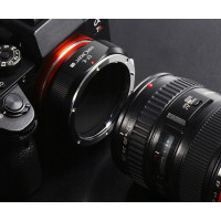 Produktbild för K&F-adapter K&F Pro från Sony E Nex till Canon EF/EF-S till...