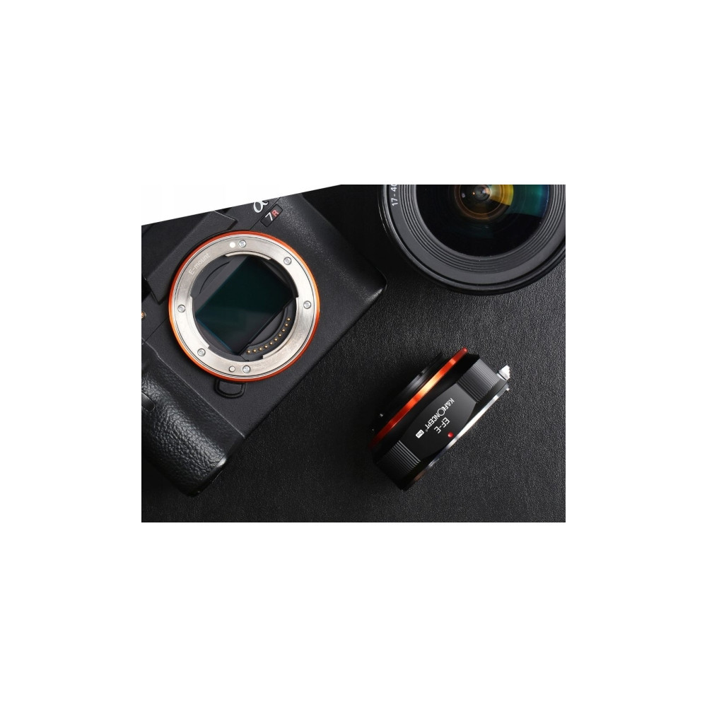 Produktbild för K&F-adapter K&F Pro från Sony E Nex till Canon EF/EF-S till...