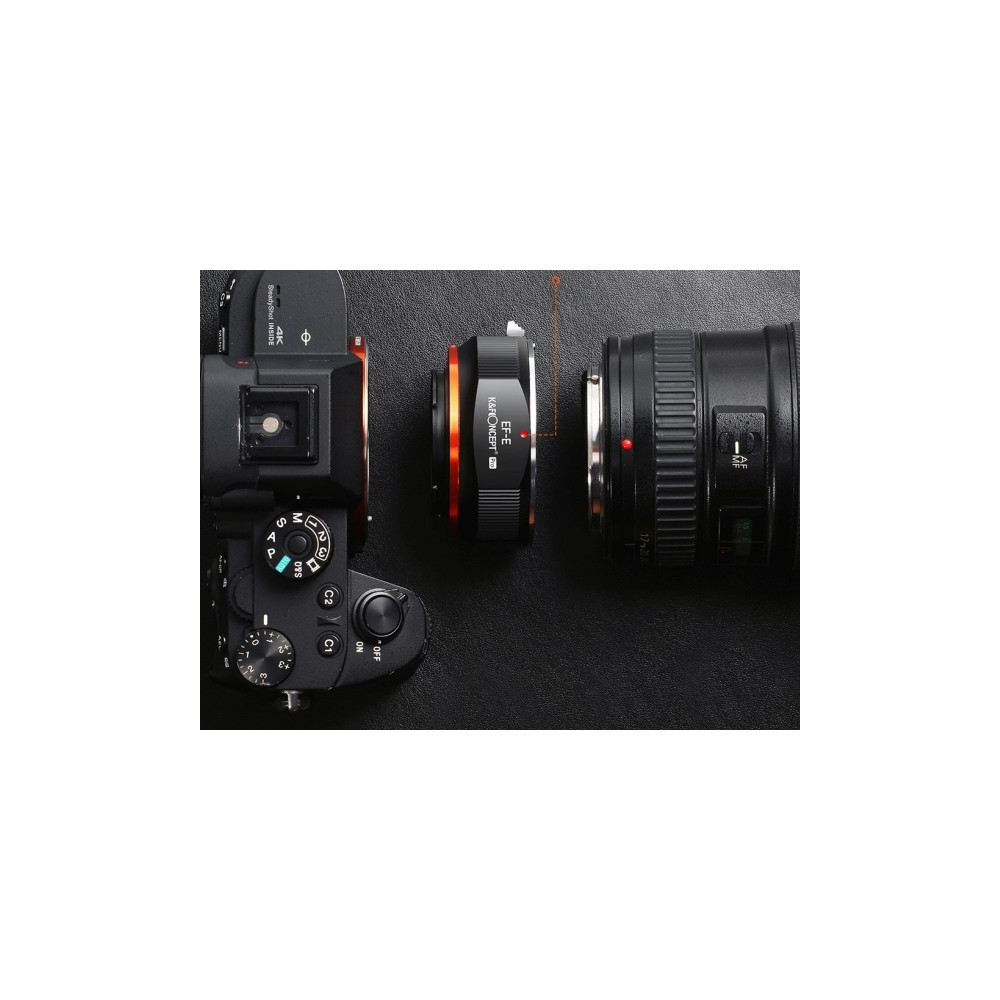 Produktbild för K&F-adapter K&F Pro från Sony E Nex till Canon EF/EF-S till...