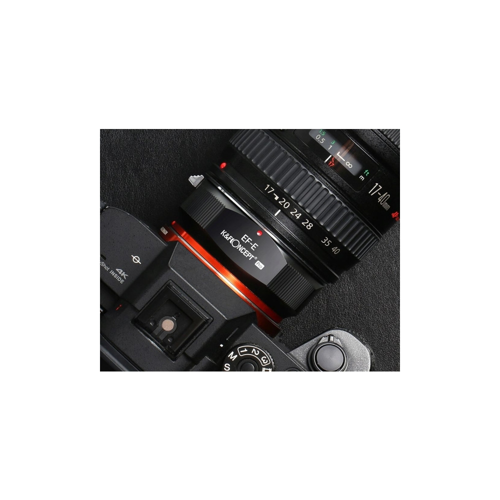 Produktbild för K&F-adapter K&F Pro från Sony E Nex till Canon EF/EF-S till...