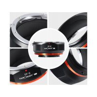 Produktbild för K&F-adapter K&F Pro från Sony E Nex till Canon EF/EF-S till...