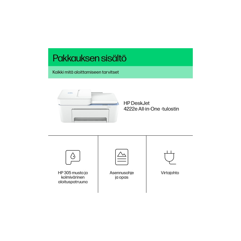 Produktbild för HP Deskjet 4222e All-in-One - multifunktionsskrivare - färg