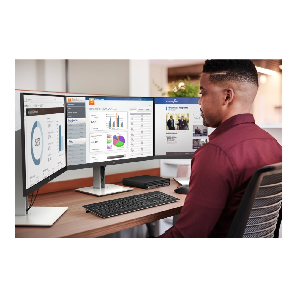 Produktbild för HP EliteDesk 805 G6 - mini-desktop ingen CPU - 0 GB - ingen HDD
