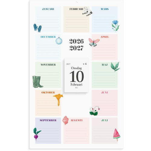 Burde Väggkalender Klassens almanacka 26/27