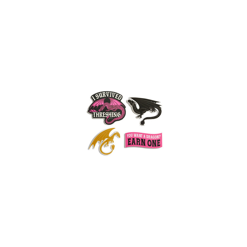 Produktbild för Fourth Wing: I Survived Threshing Stickers - Sticker Set of 4
