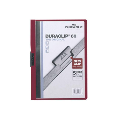 Durable Klämmapp Duraclip 2209 A4 6mm röd