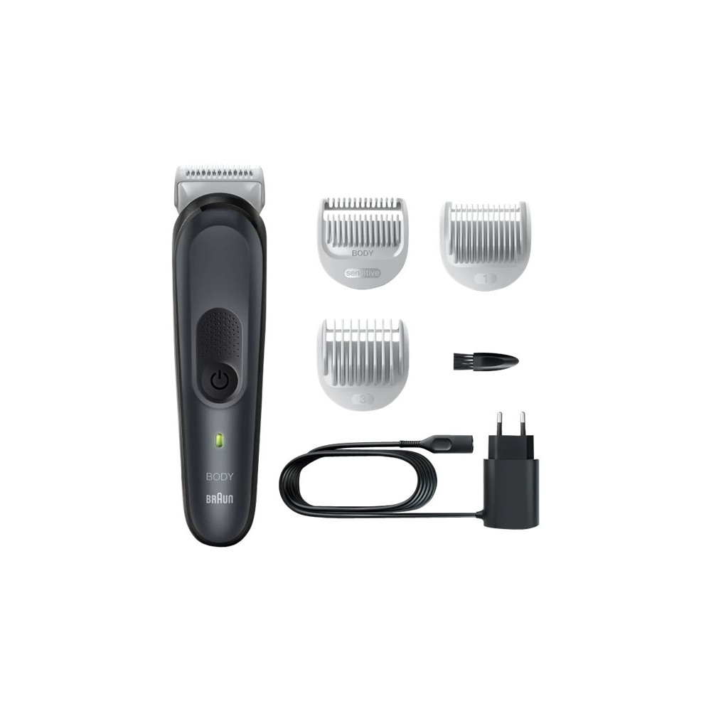 Produktbild för Braun BodyGroomer 3 BG3340 - trimmer - vit / grå