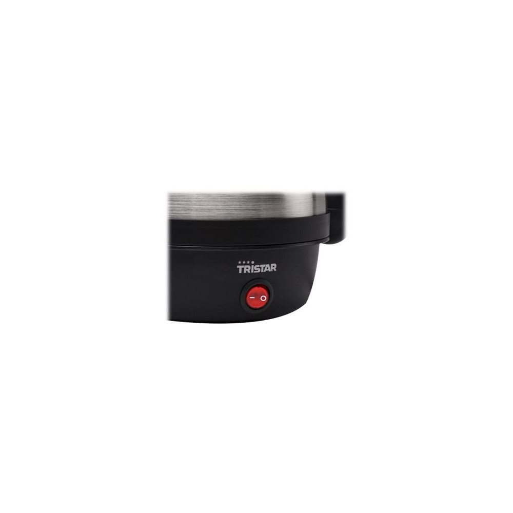 Produktbild för Tristar EK-3076 - äggkokare - rostfritt stål/svart