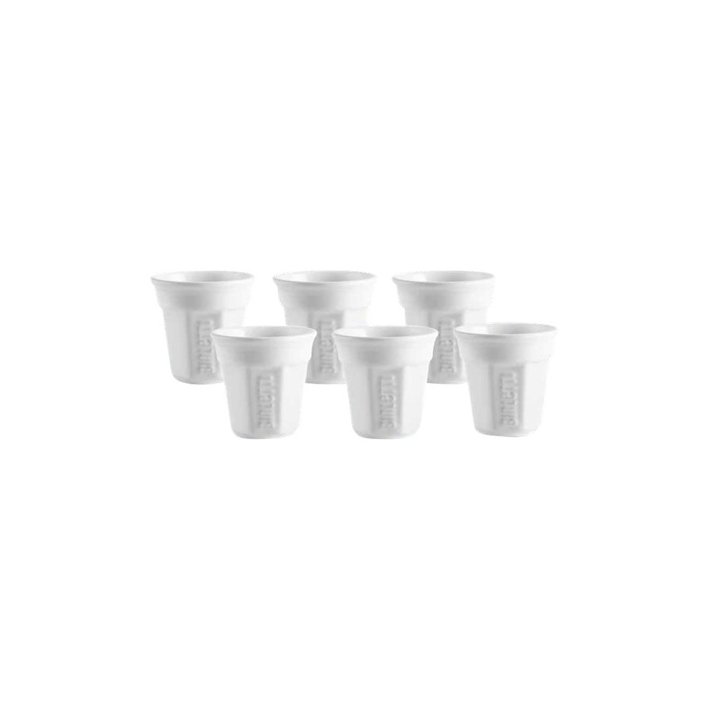 Produktbild för Bialetti - kopp - vit (paket om 6)