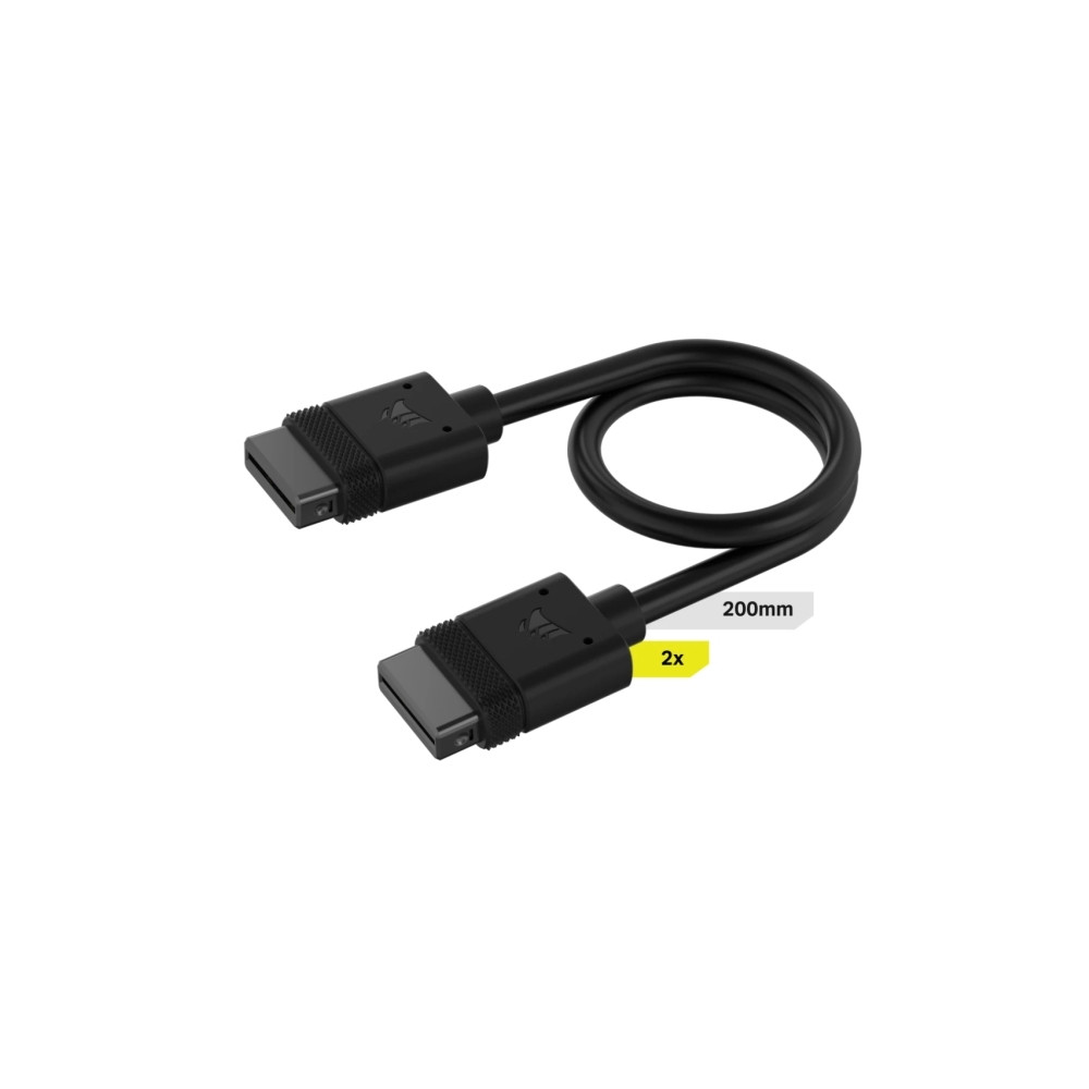 Produktbild för Corsair iCUE LINK - ström-/datakabel - CORSAIR iCUE-länk till CORSAIR iCUE-länk - 20 cm