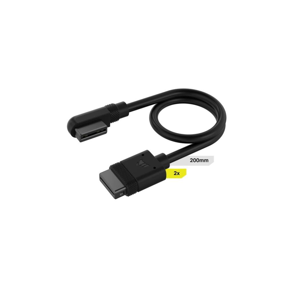 Produktbild för Corsair iCUE LINK - ström-/datakabel - CORSAIR iCUE-länk till CORSAIR iCUE-länk - 20 cm