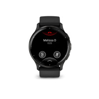 Produktbild för Garmin Venu 3 - svart fiberförstärkt polymer - smart klocka med band - 8 GB
