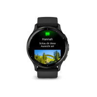 Produktbild för Garmin Venu 3 - svart fiberförstärkt polymer - smart klocka med band - 8 GB