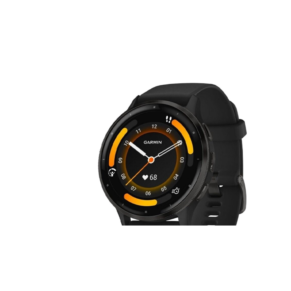 Produktbild för Garmin Venu 3 - svart fiberförstärkt polymer - smart klocka med band - 8 GB