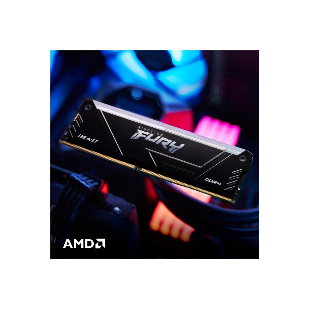 Produktbild för Kingston FURY Beast RGB - DDR4 - modul - 16 GB - DIMM 288-pin / PC4-25600 - ej buffrad