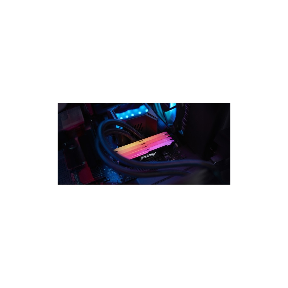 Produktbild för Kingston FURY Beast RGB - DDR4 - modul - 16 GB - DIMM 288-pin / PC4-25600 - ej buffrad