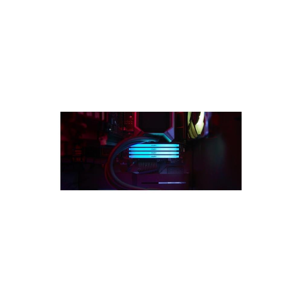 Produktbild för Kingston FURY Beast RGB - DDR4 - modul - 16 GB - DIMM 288-pin / PC4-25600 - ej buffrad