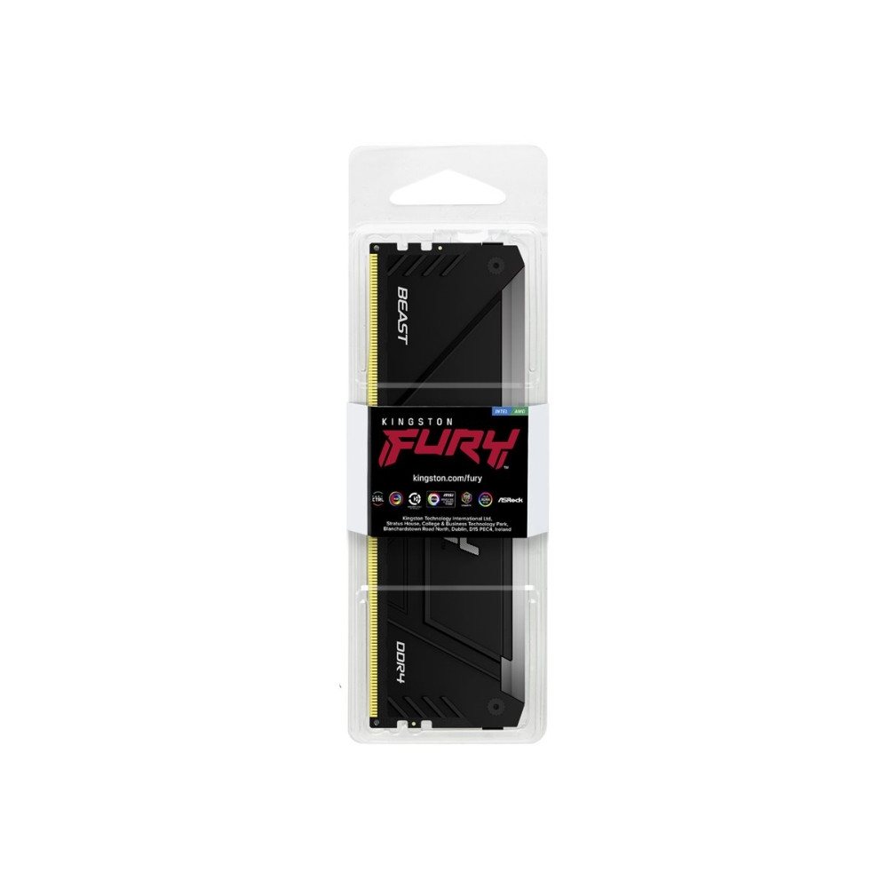 Produktbild för Kingston FURY Beast RGB - DDR4 - modul - 16 GB - DIMM 288-pin / PC4-25600 - ej buffrad