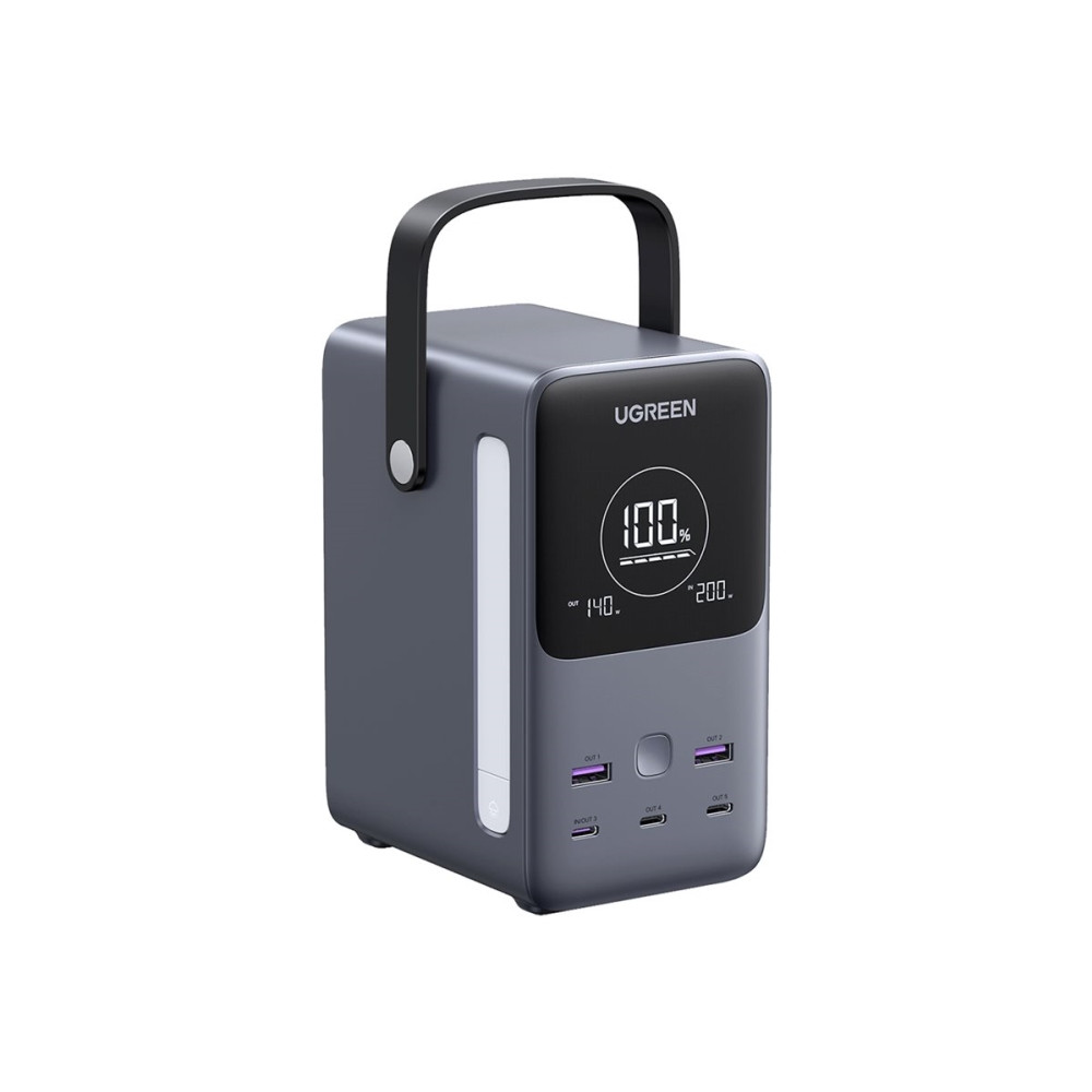 Produktbild för Ugreen Nexode - strömförsörjningsbank - 300 Watt - LiFePO4 - 48000 mAh - 153 Wh