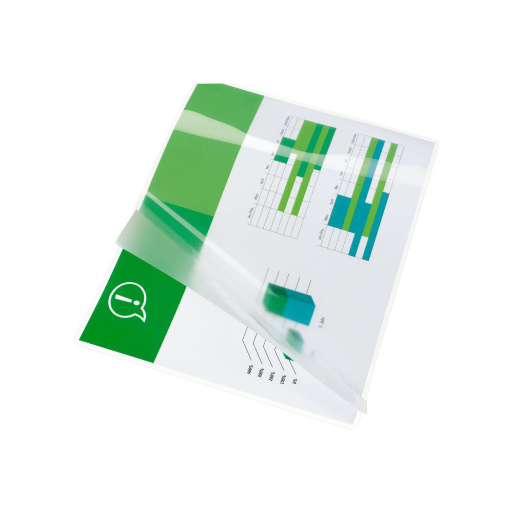 Produktbild för GBC HeatSeal Document Pouch - 25-pack - glättat - 154 x 216 mm - lamineringsfickor