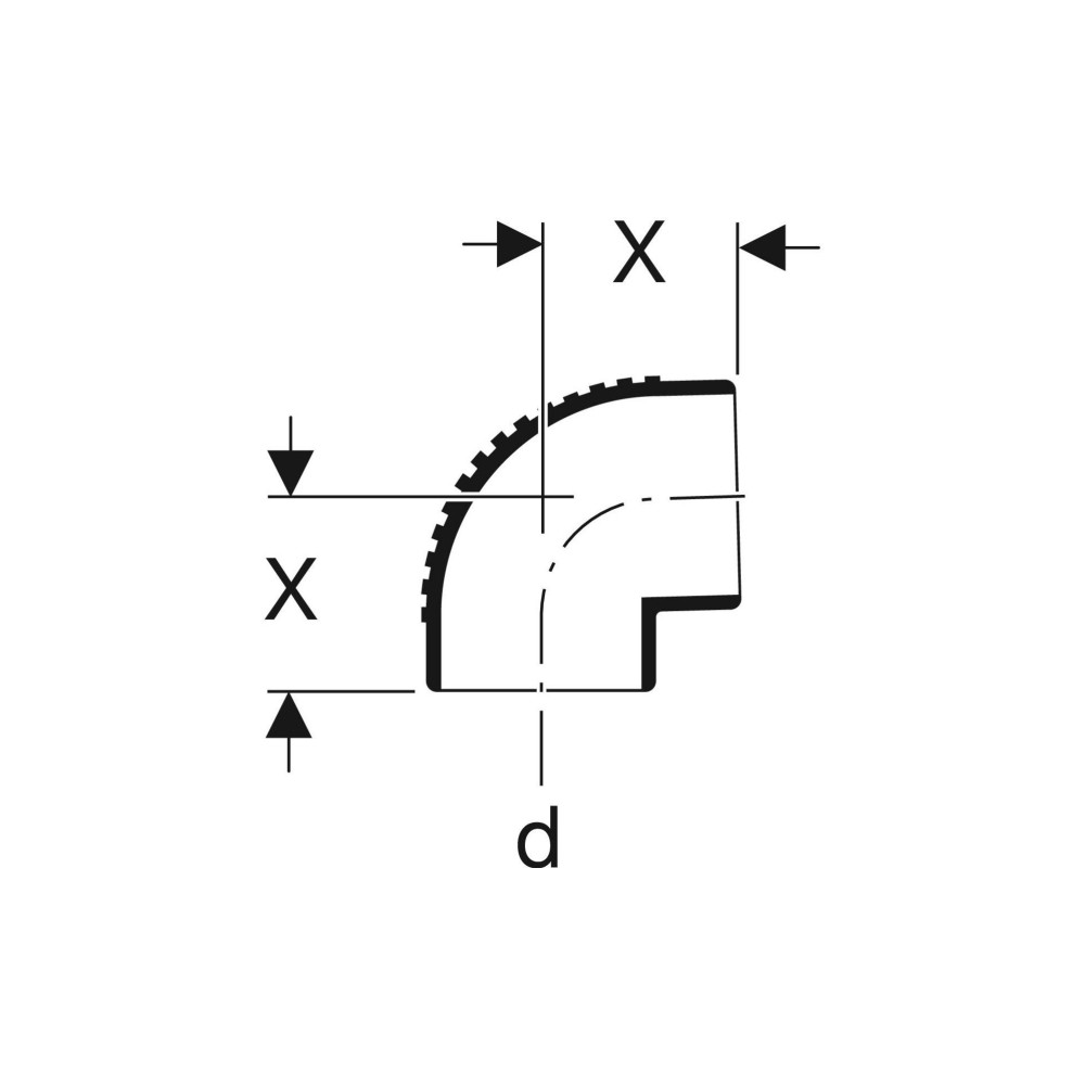 Produktbild för Silent-db20 bøjn. 88.5° 110mm