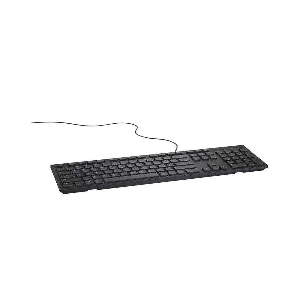 Produktbild för Dell KB216 - tangentbord - multimedia - QWERTY - dansk - svart Inmatningsenhet