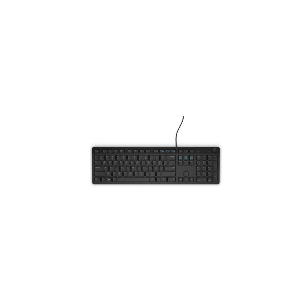 Produktbild för Dell KB216 - tangentbord - multimedia - QWERTY - dansk - svart Inmatningsenhet