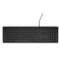 Produktbild för Dell KB216 - tangentbord - multimedia - QWERTY - dansk - svart Inmatningsenhet