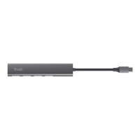 Produktbild för Trust Halyx - hubb - USB-C - 4 portar