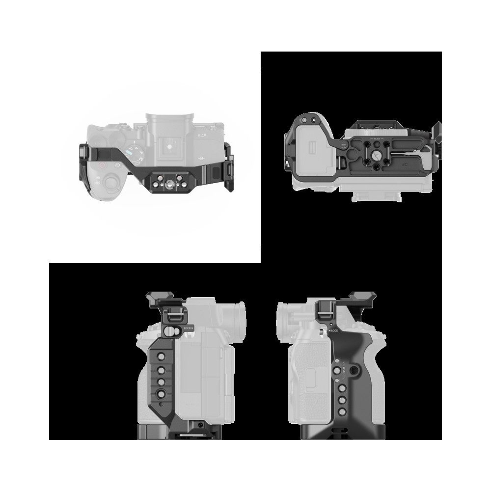Produktbild för SmallRig 6024 "HawkLock" Quick Release Cage for Sony Alpha 7 V / 7R V / 7 IV