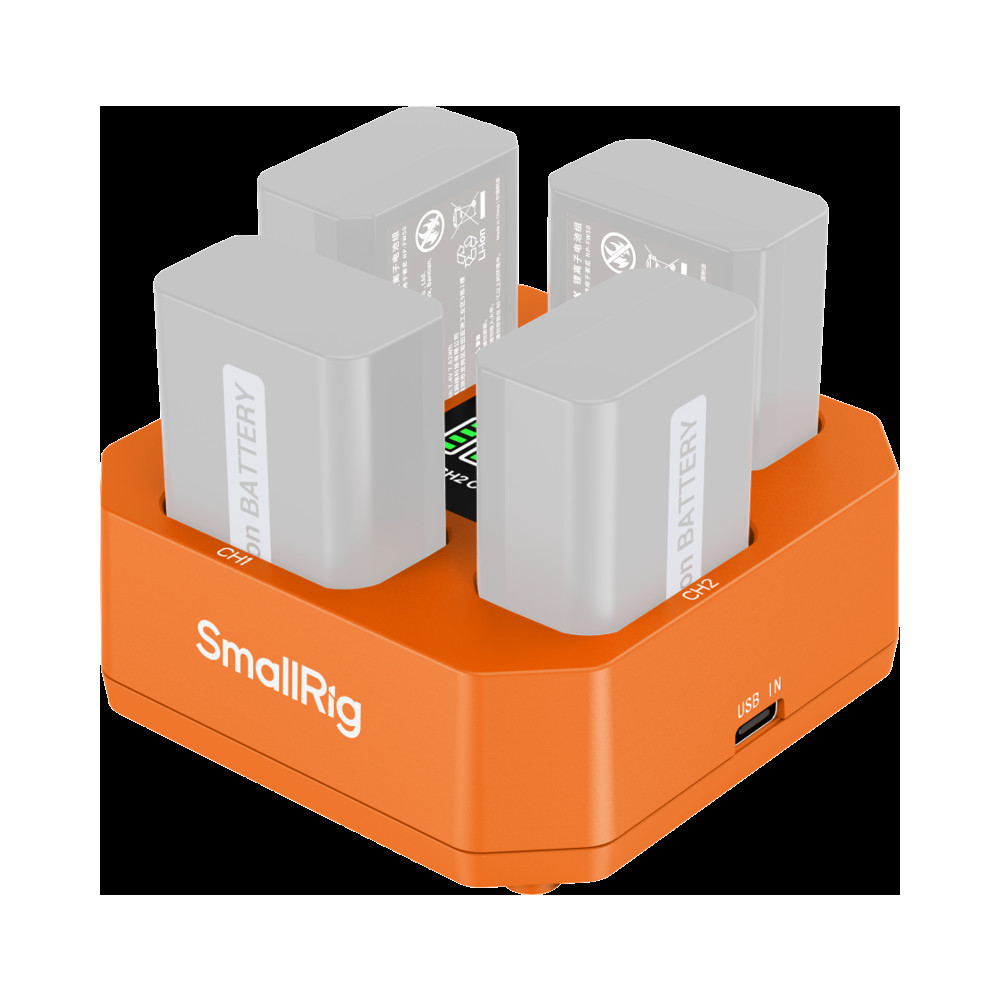 Produktbild för SmallRig 5749 Four-Channel Camera Battery Charger for NP-FW50