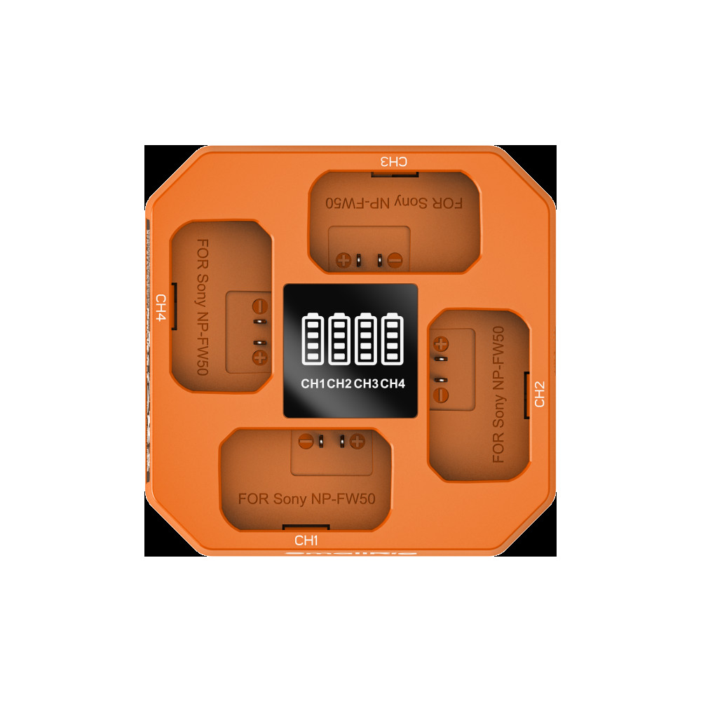 Produktbild för SmallRig 5749 Four-Channel Camera Battery Charger for NP-FW50