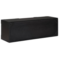 Produktbild för TV-skåp med hylla med lagring med dörr Svart 105 x 30 x 35 cm