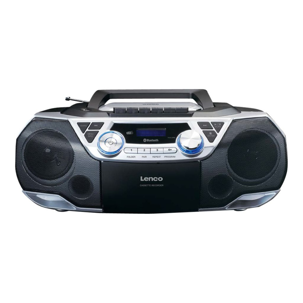 Produktbild för Lenco SCD-720SI - boombox - CD, USB-radio, Cassette, Bluetooth