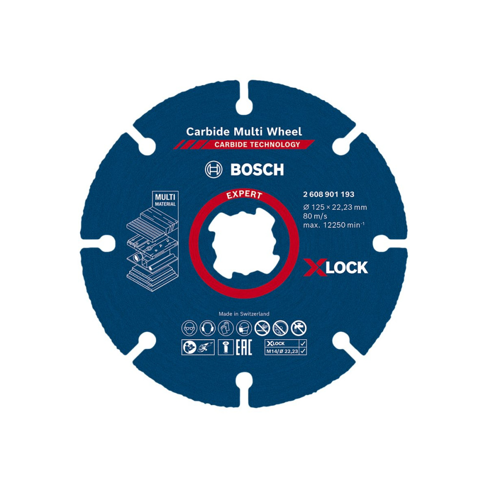 Produktbild för Bosch Expert Carbide Multi Wheel skärskiva - för plast, trä med spikar, lövträ, multimaterial, drywall boards