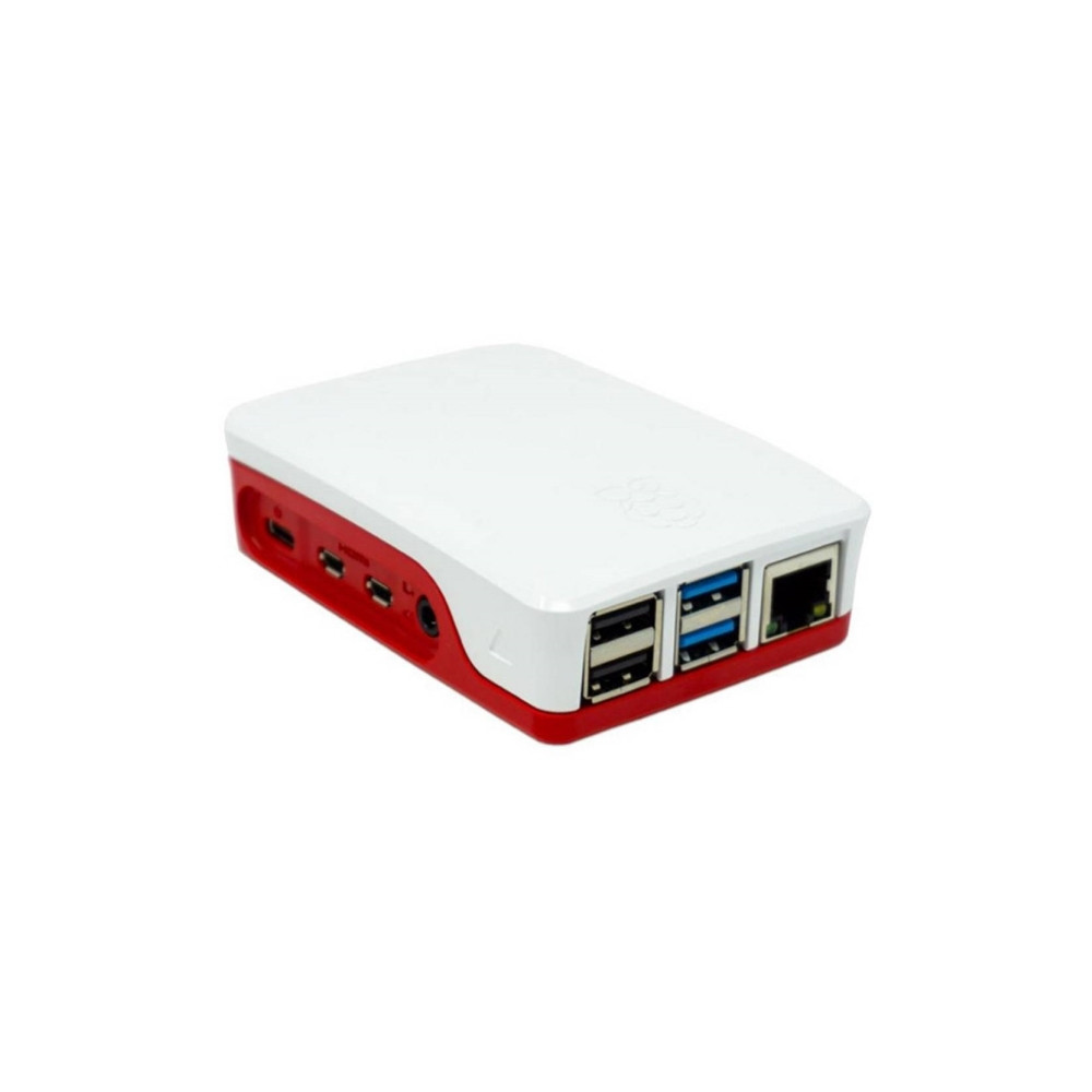 Produktbild för Raspberry Pi - fodral - röd/vit