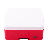 Produktbild för Raspberry Pi - fodral - röd/vit