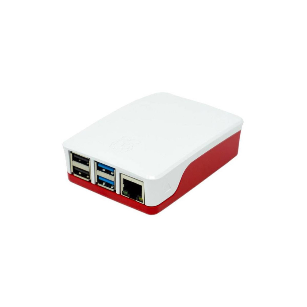 Produktbild för Raspberry Pi - fodral - röd/vit