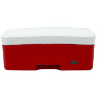 Produktbild för Raspberry Pi - fodral - röd/vit