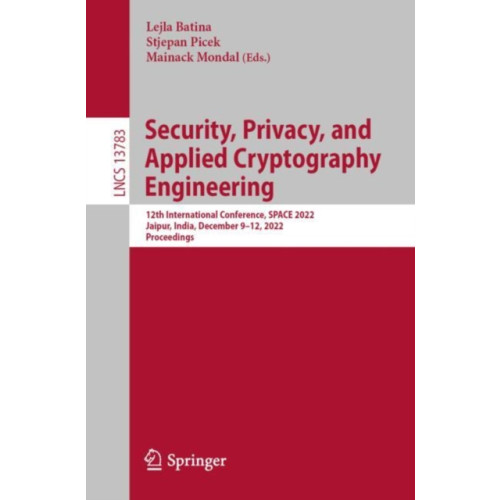 Springer International Publishing AG Security, Privacy, and Applied Cryptography Engineering (häftad, eng)