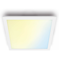 Produktbild för WiZ taklampa panel kvadrat vit Smart LED varm till kallvit i...
