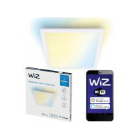 Produktbild för WiZ taklampa panel kvadrat vit Smart LED varm till kallvit i...