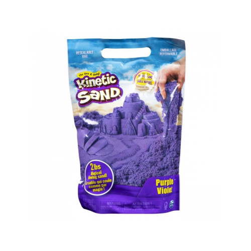 Spin Master Kinetic Sand KNS RFL 2lb Colour Purple GML, Magisk sand för...