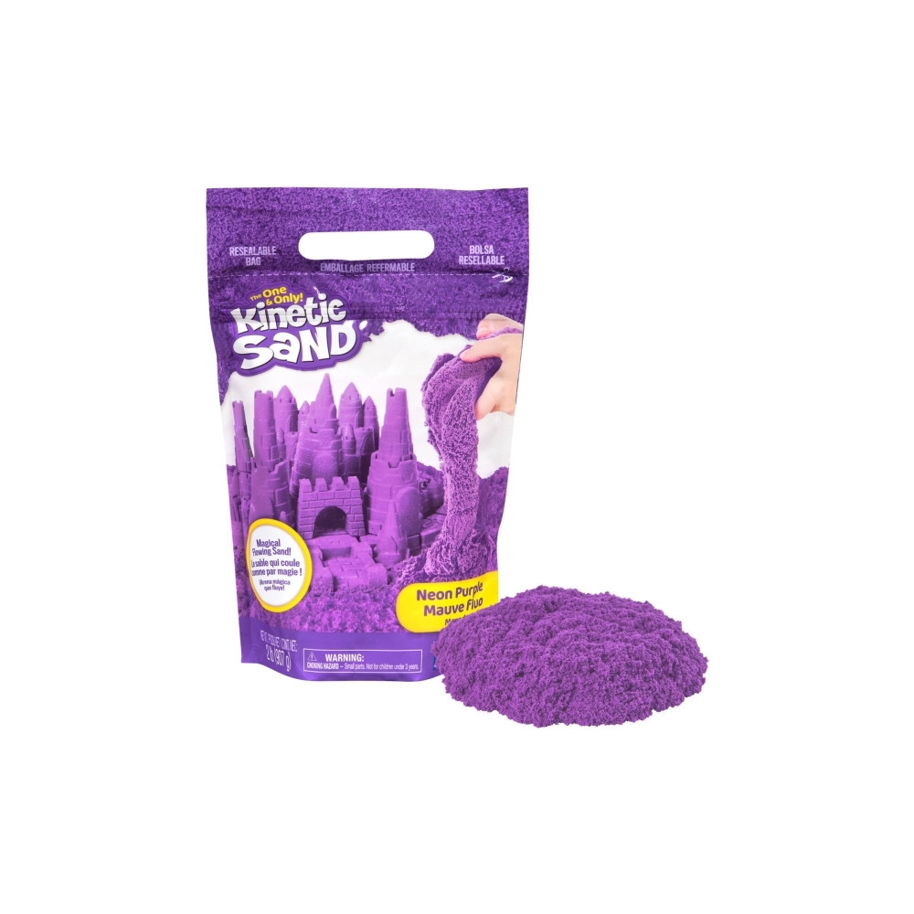 Produktbild för Kinetic Sand KNS RFL 2lb Colour Purple GML, Magisk sand för...