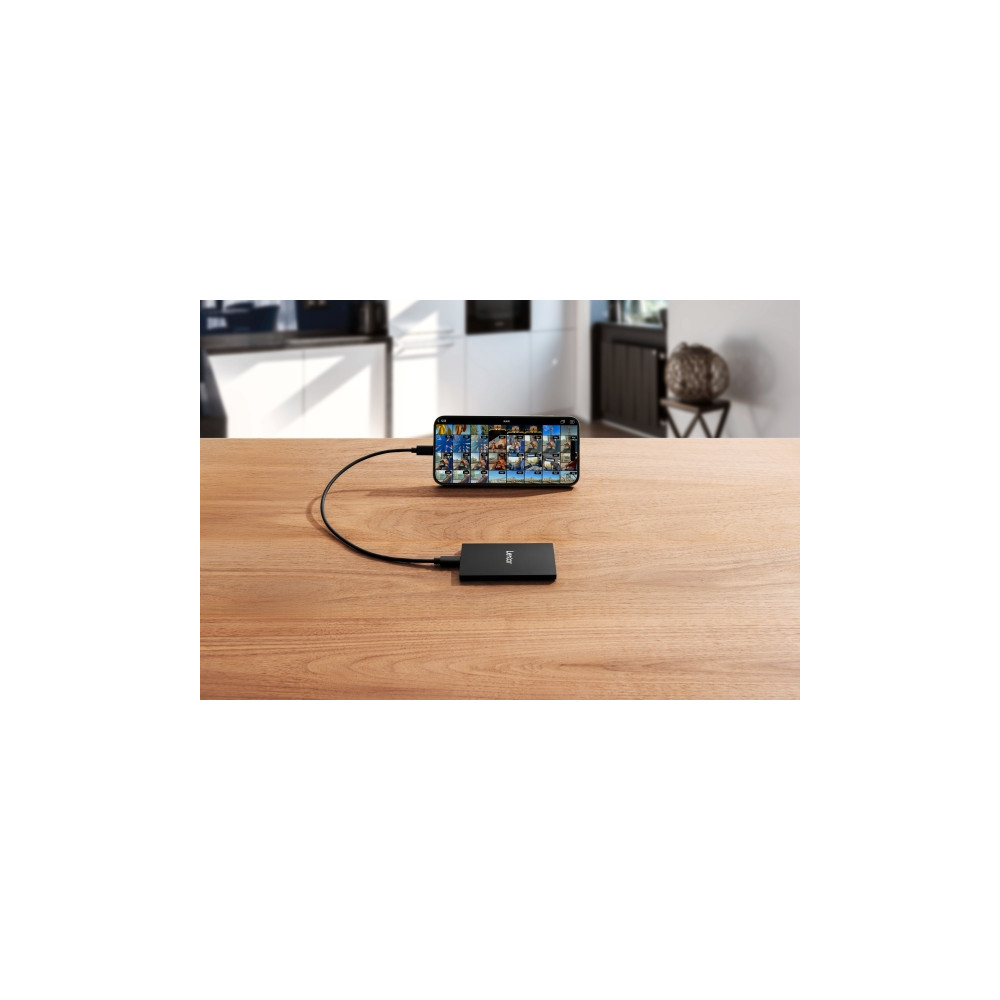 Produktbild för Extern SSD|LEXAR|SL500|2TB|USB 3.2|Skrivhastighet 1800 MByte...