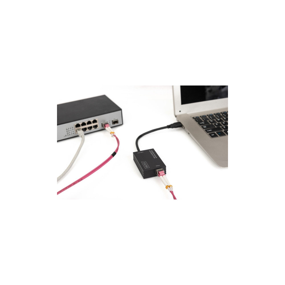 Produktbild för DIGITUS DN-3026 - nätverksadapter - USB 3.0 - Gigabit SFP x 1