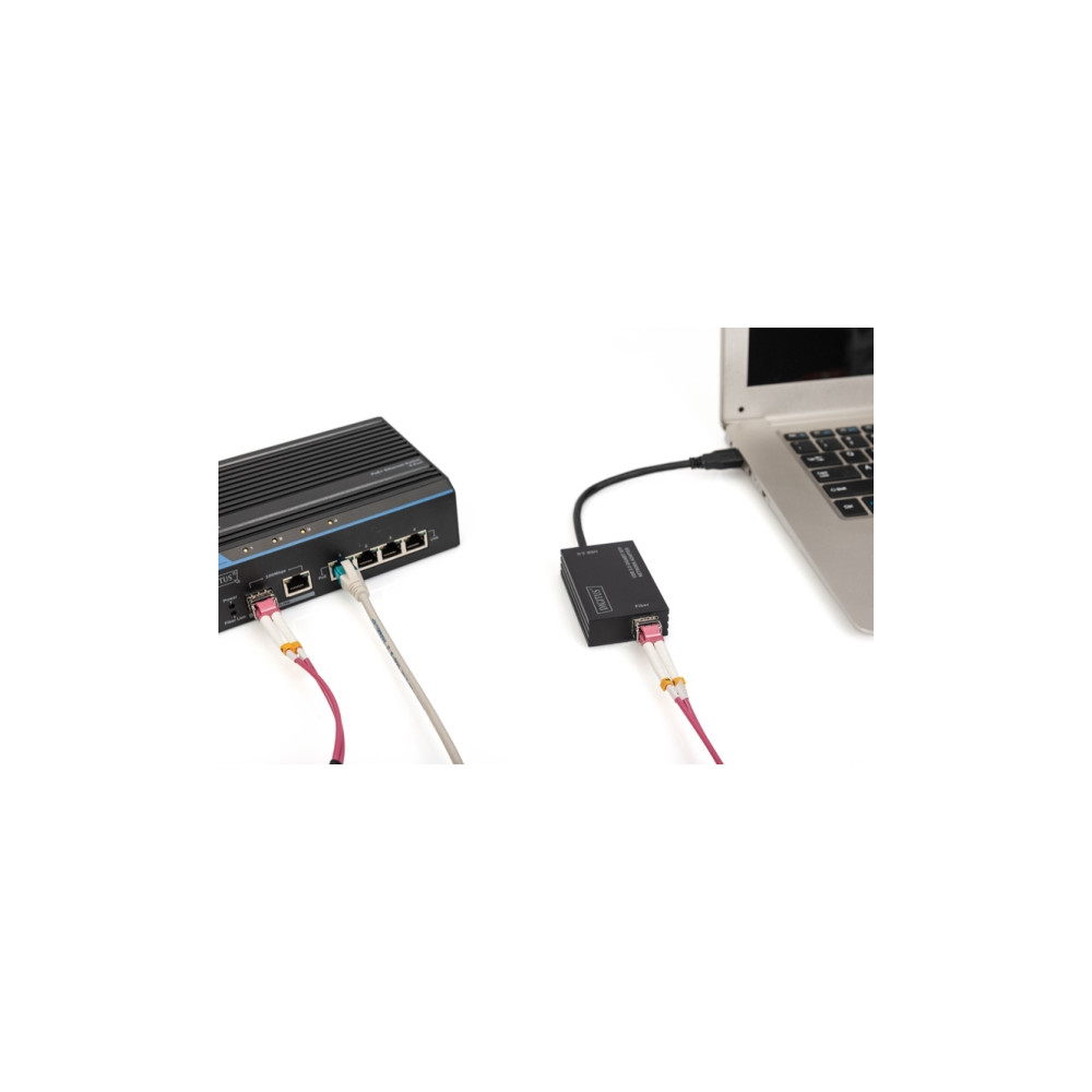 Produktbild för DIGITUS DN-3026 - nätverksadapter - USB 3.0 - Gigabit SFP x 1