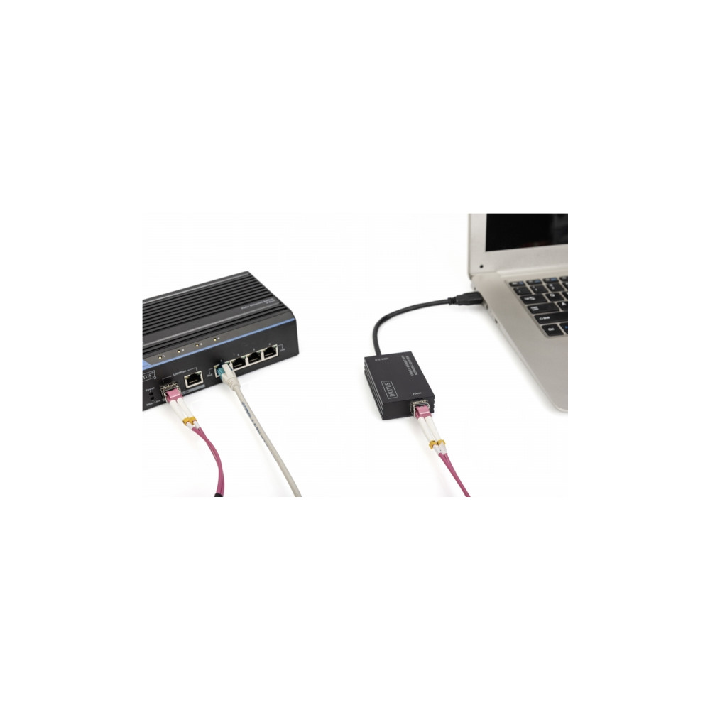 Produktbild för DIGITUS DN-3026 - nätverksadapter - USB 3.0 - Gigabit SFP x 1